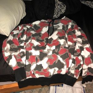 Rip N Dip Nermal Camo Red Hoodie